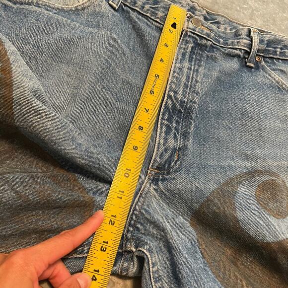 Vintage Y2K Carhartt Denim Relaxed Fit Jeans Mens 40x30 Artwork DIstressed Art - Picture 12 of 14